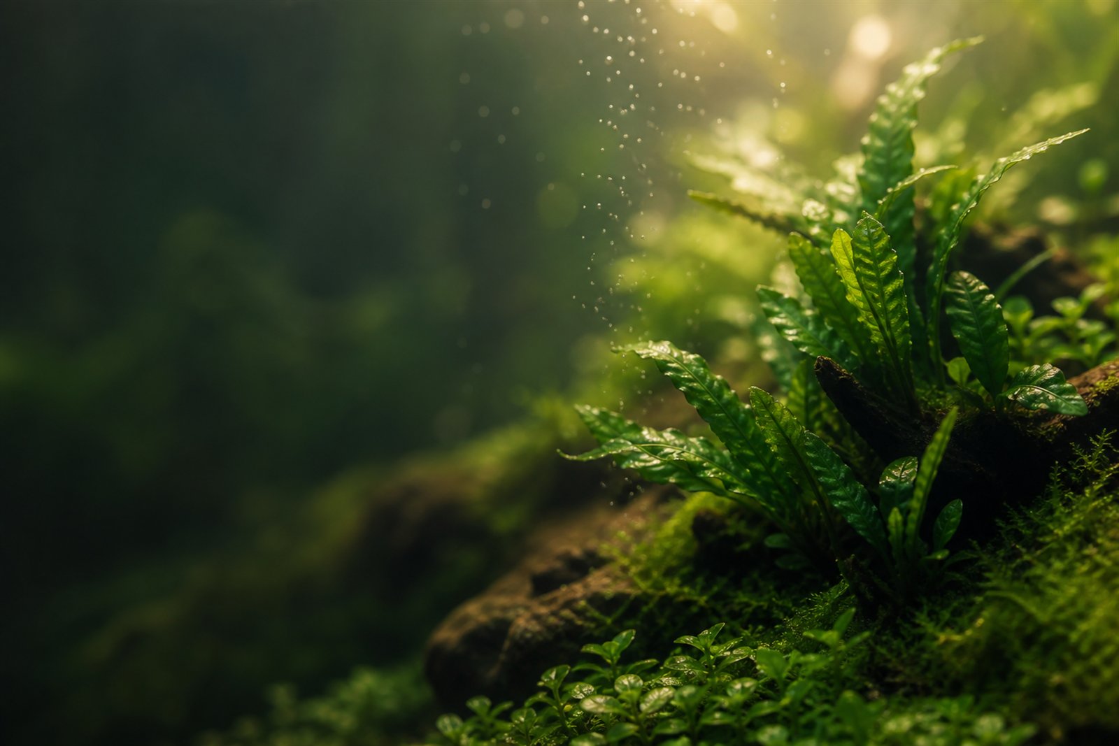 Lush planted aquascape — free islandwide shipping