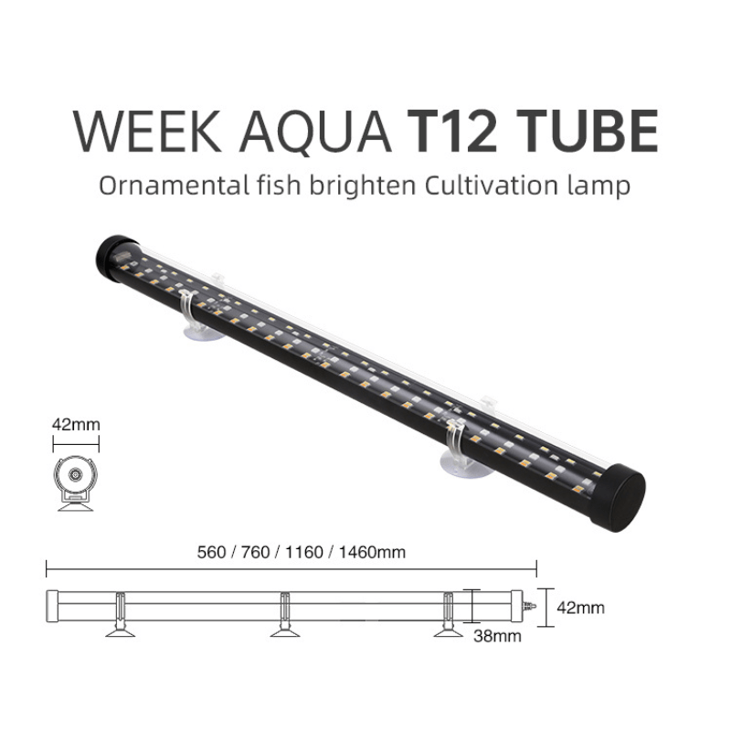Week aqua T12 Submersible Tanning Light (2ft,3ft,4ft,5ft)-Full spectru