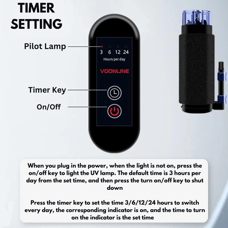 Voonline UV Sterilizer Mini ( Universal 3 in 1 ) - Algae / bacteria St