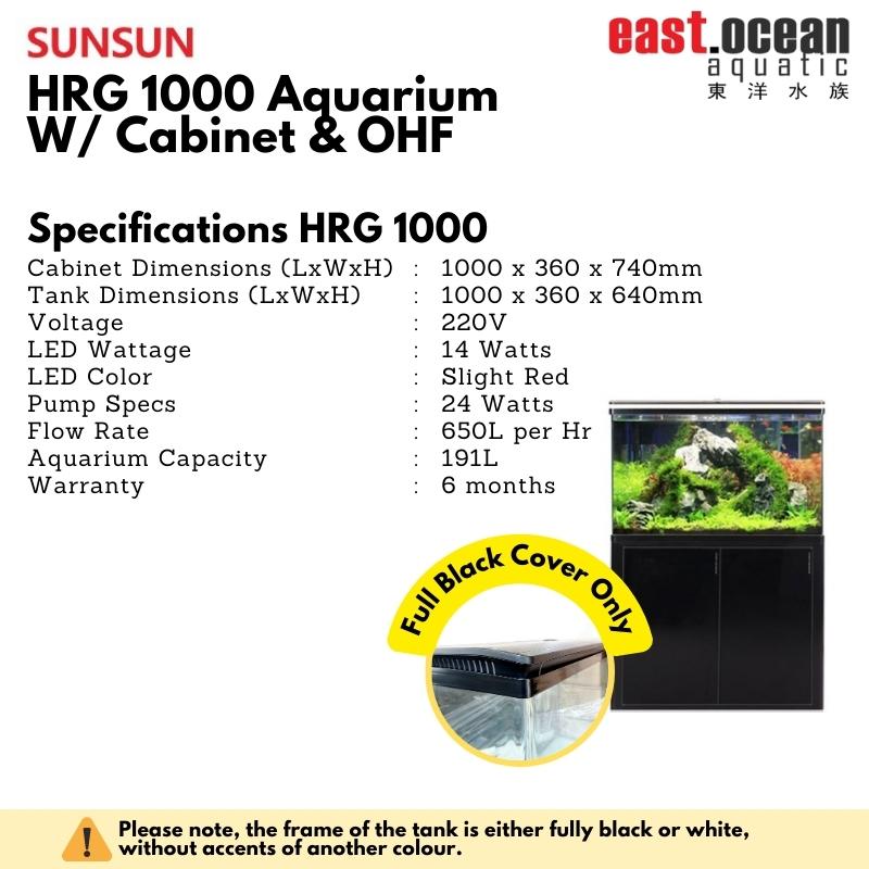 SUNSUN HRG-1000 Aquarium (Black)