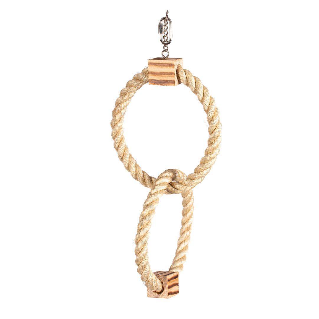 DUVO PLUS Double Ring In Sisal and wooden BBQ Blocks 42cm