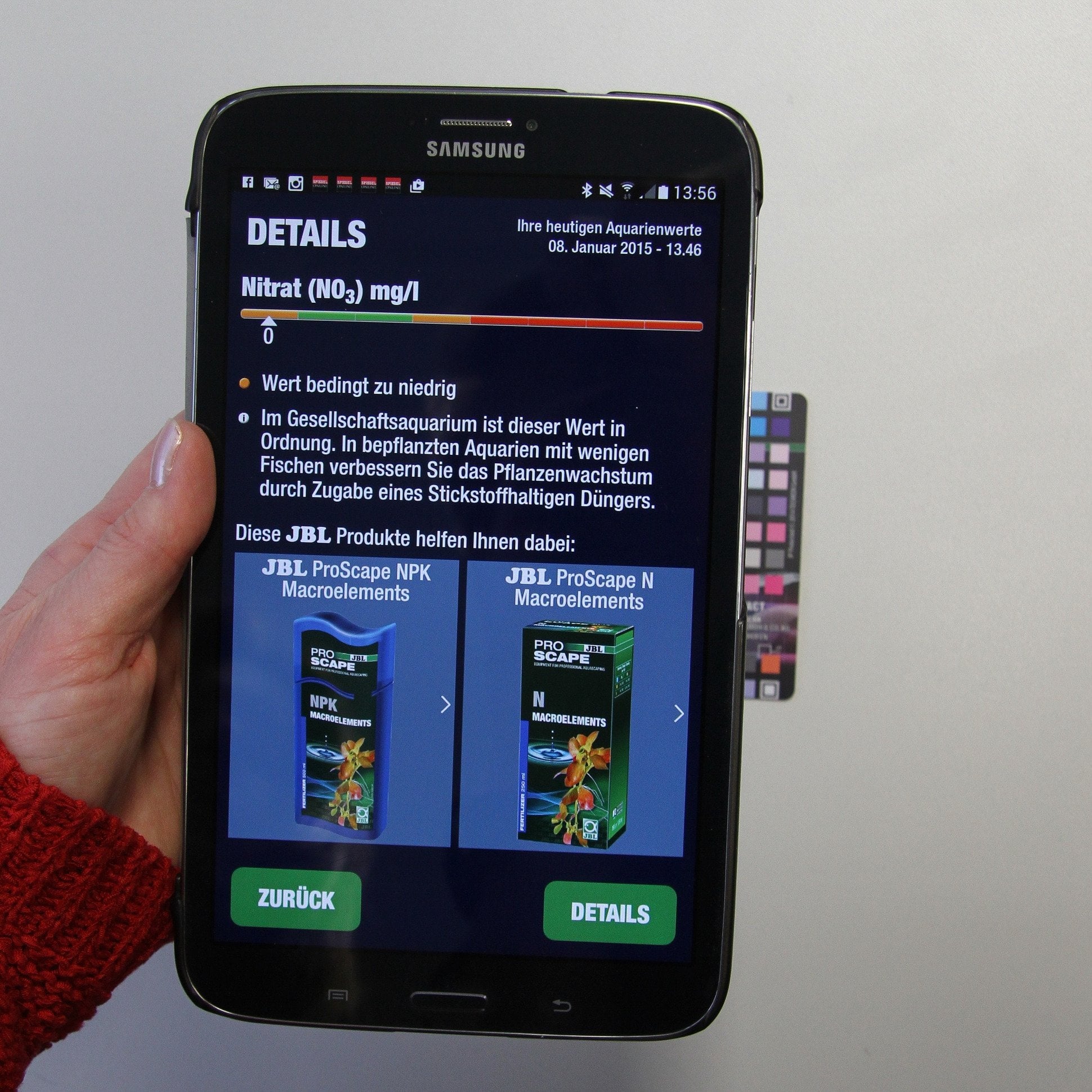 JBL ProScan (Aquarium Water Test Linked Via Smartphone App)