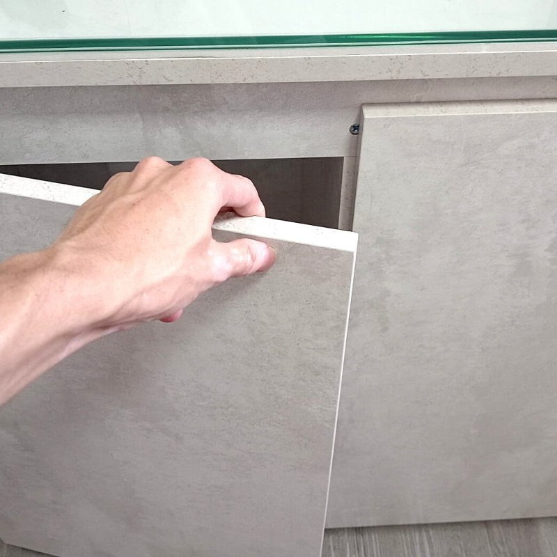 ANS Classic Cabinet (White Wood - Grained Texture) For Aquarium Tanks