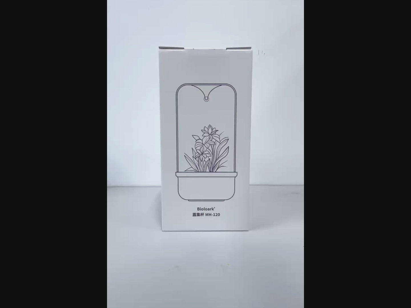 BIOLOARK - Bio Bottle Terrarium (MH-80/100/120) (Black/White)