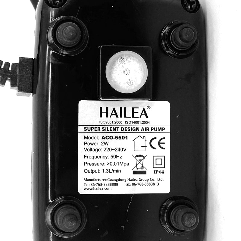 HAILEA Air Pump Silent - ACO 5500 Series (Single / Double Outlet)