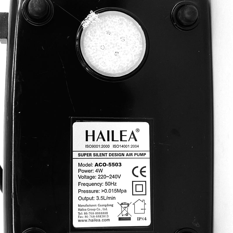 HAILEA Air Pump Silent - ACO 5500 Series (Single / Double Outlet)