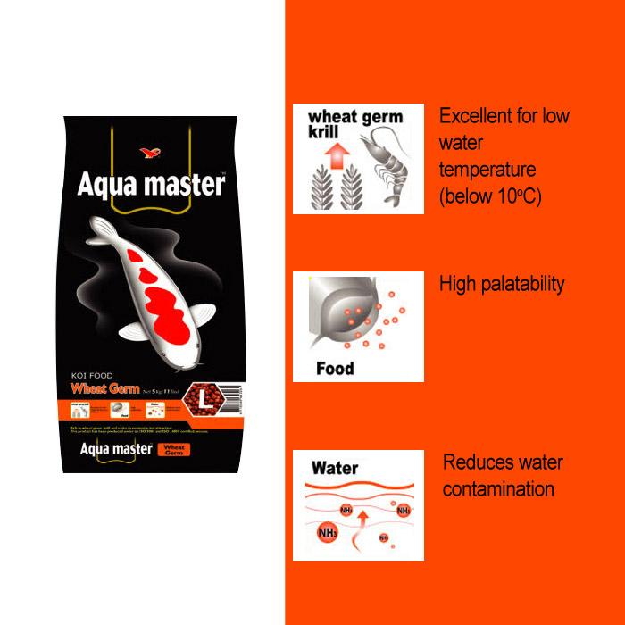 Aqua Master Koi Wheat Germ 1kg (S)