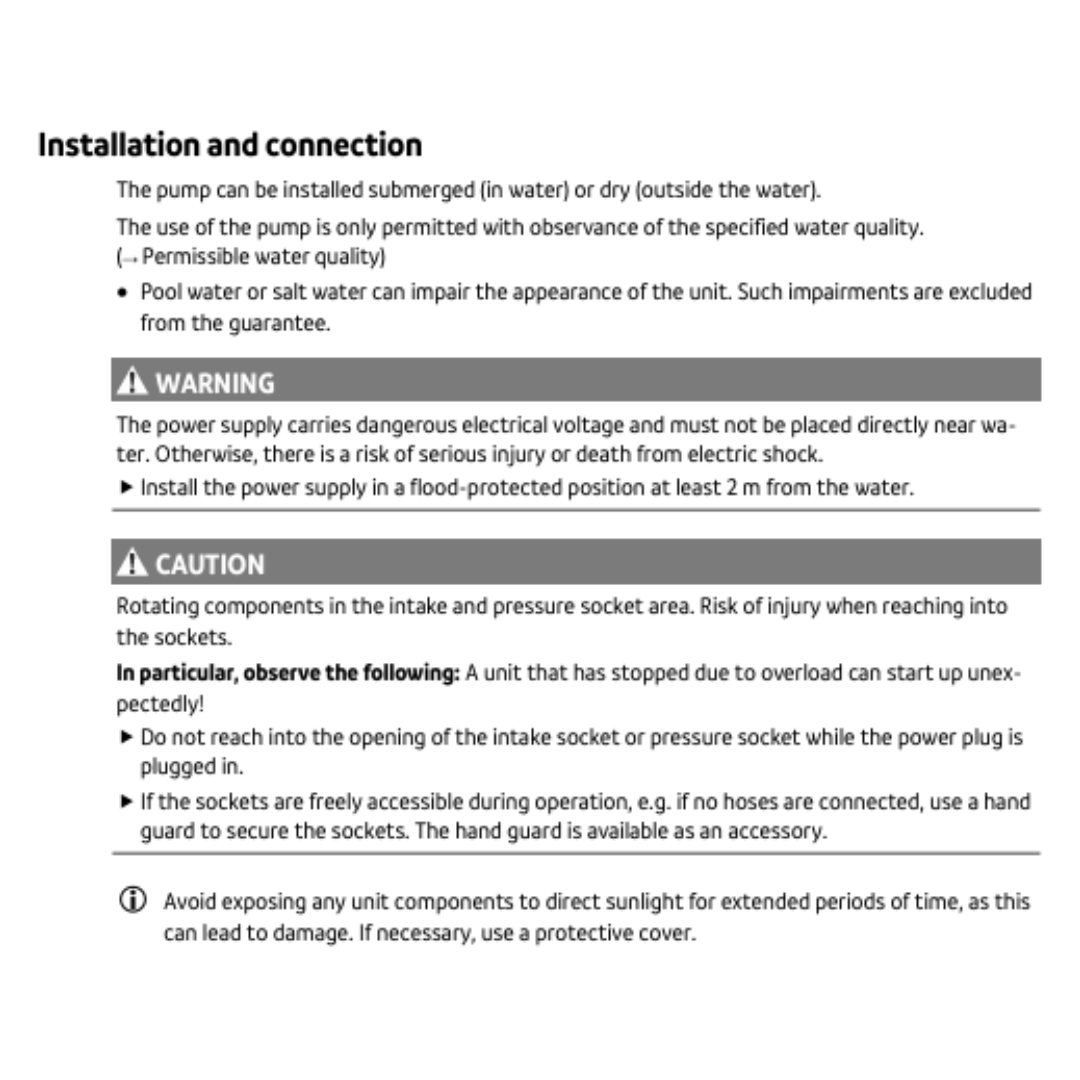Oase AquaMax Eco Expert 20000/27000 - 12V (10m cable) swim safe
