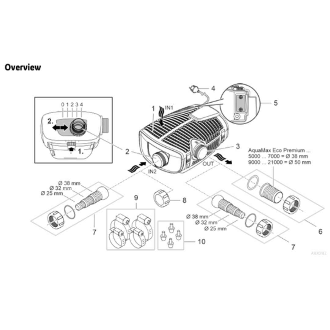 Oase AquaMax Eco Premium 6000/12000 (12V)(swim safe)