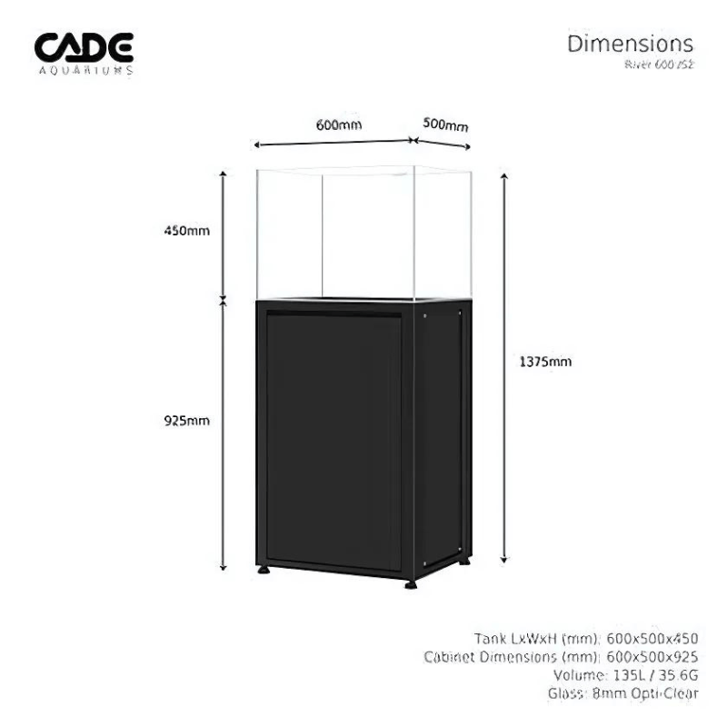 CADE River S2 600 (Black/White) (60x50x45cm)