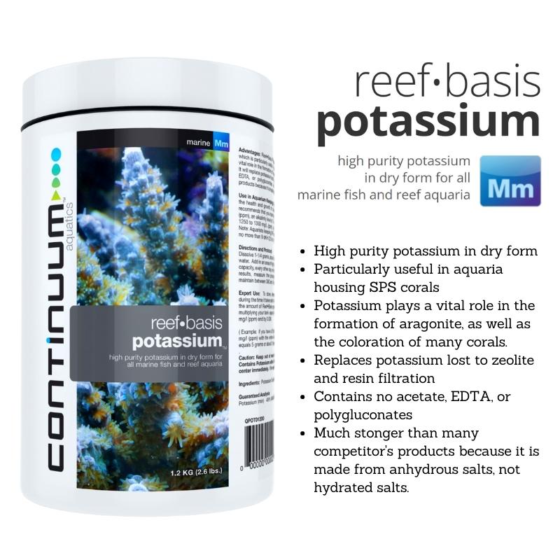 CONTINUUM Reefâ€¢Basis Potassium Dry,600g