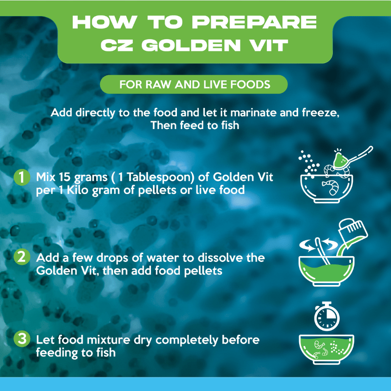 CZ Aqua Golden vit 70g (Vitamin for breeding goldfish, discus)