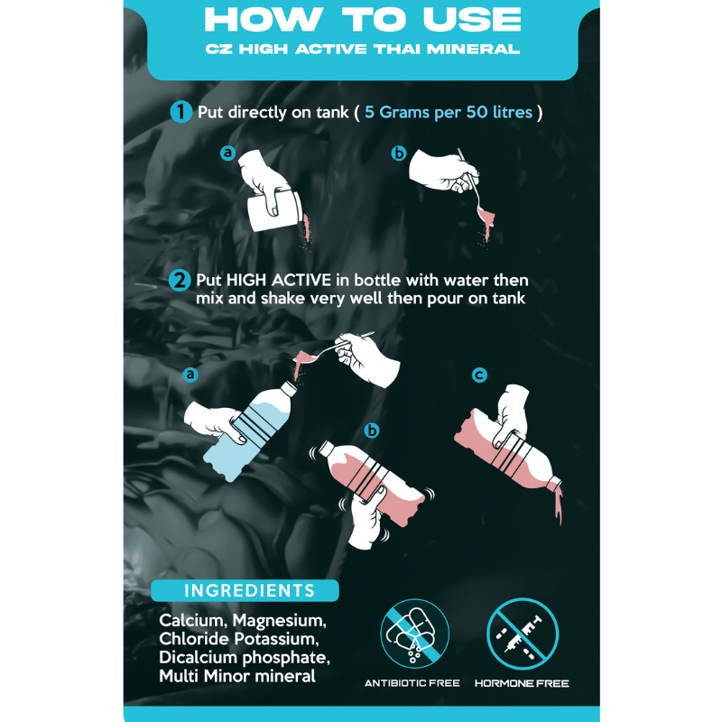 CZ Aqua High active - 100/200g (Thai minerals for flowerhorn, arowana,