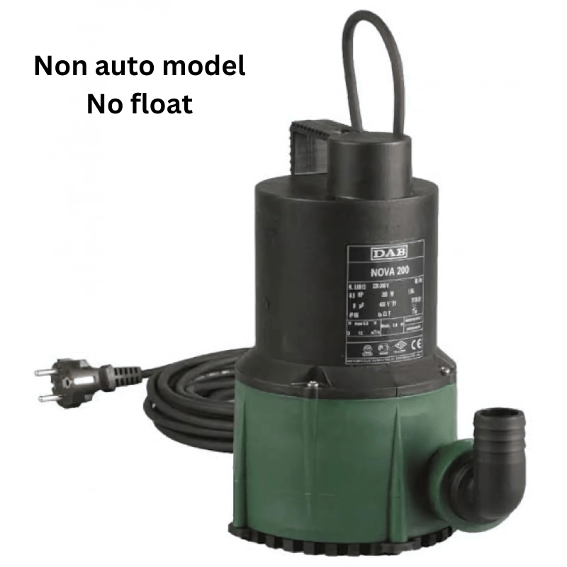 DAB NOVA 180 Submersible Pump (Non-Auto w/o Float) 5m cable