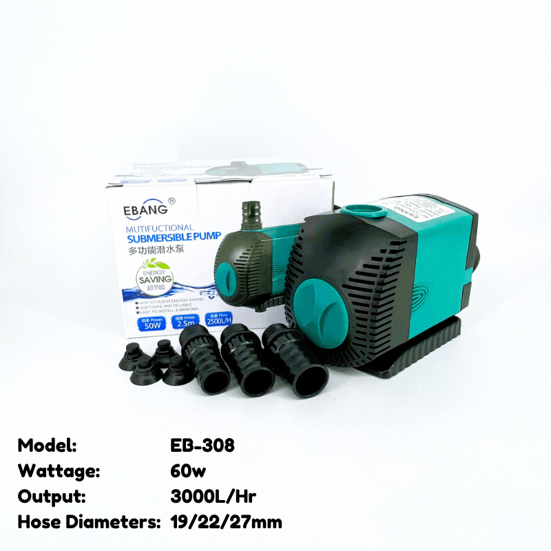 EBANG Submersible Pump - 300 Series (220-3000L/Hr)