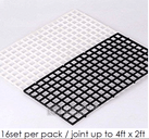 NF Eggcrate Black/White ( 30x15cm / 30x30cm)