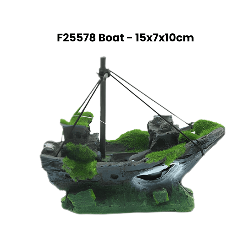 Zz F25578 Boat Deco Green