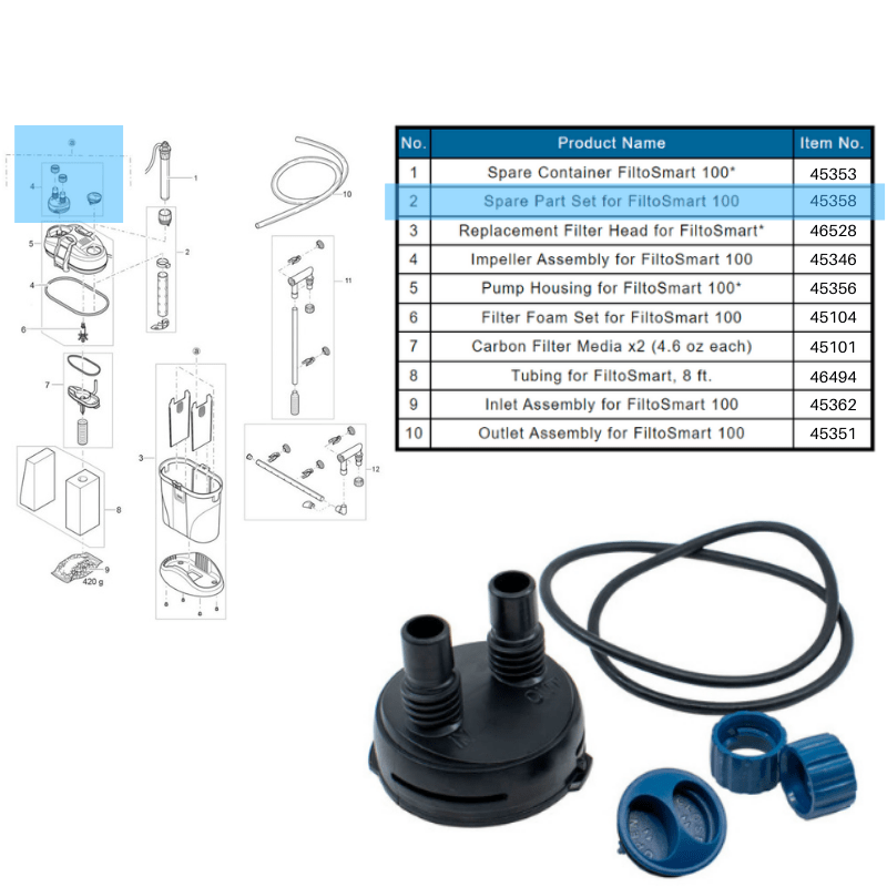 OASE FiltoSmart 60/100/200/300 Spare Parts