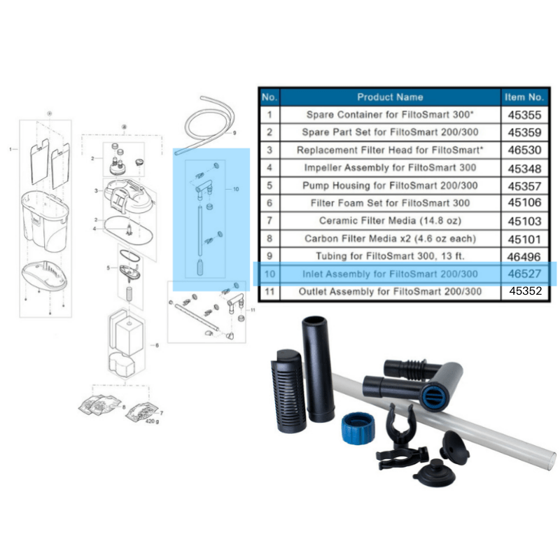 OASE FiltoSmart 60/100/200/300 Spare Parts