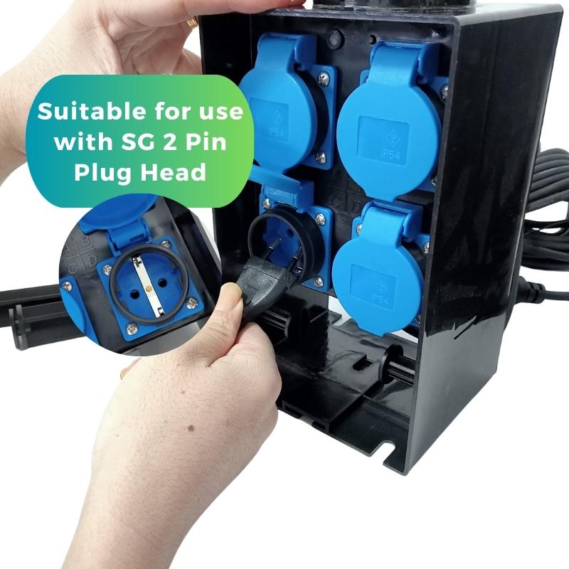 SUNSUN Outdoor Water Proof Garden Socket Connection