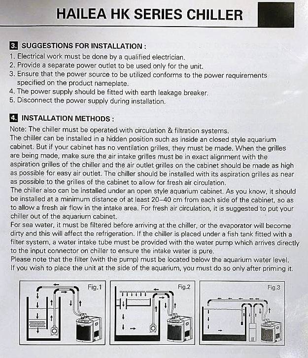 HAILEA Chiller - HK Series (150-1000L) - UK 3-Pin Plug Edition