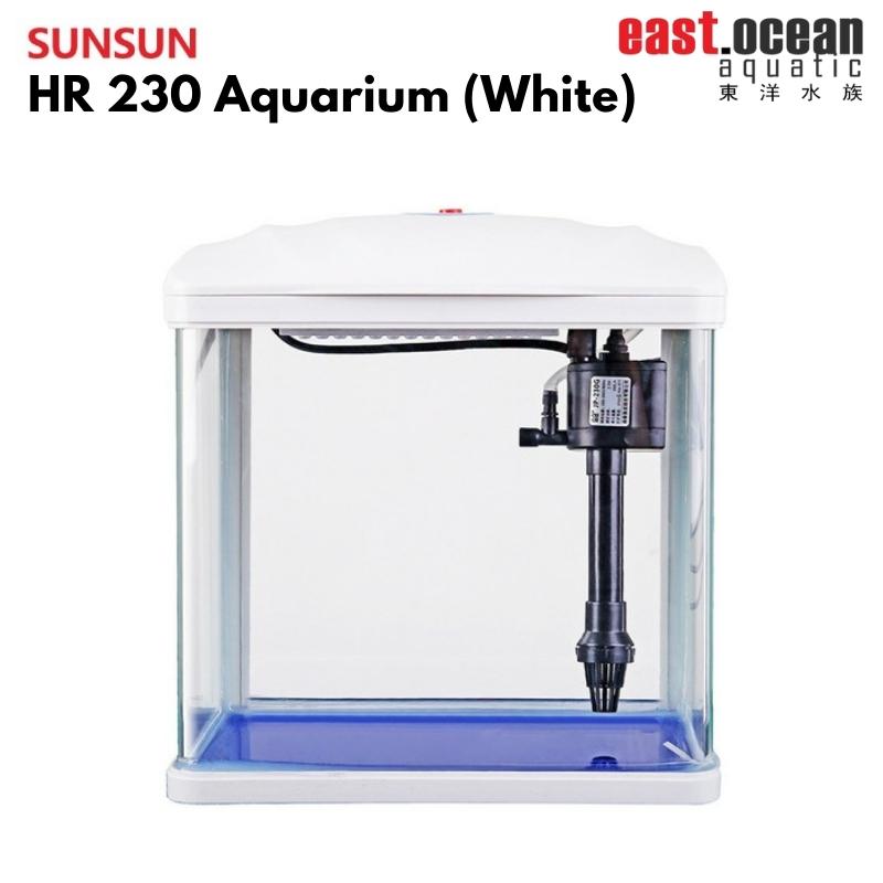 SUNSUN HR-230 Aquarium (23cm) - Tank Only (Black / White)