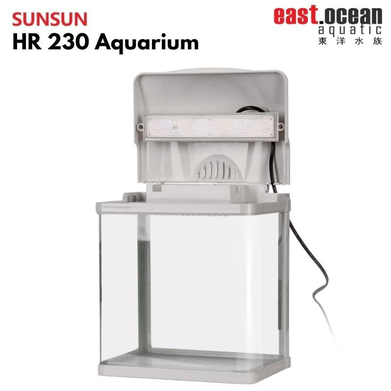 SUNSUN HR-230 Aquarium (23cm) - Tank Only (Black / White)