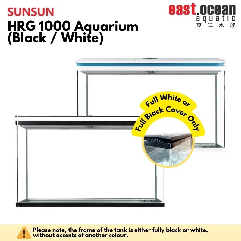 SUNSUN HRG-1000 Aquarium (100cm) - Tank Only (Black / White)