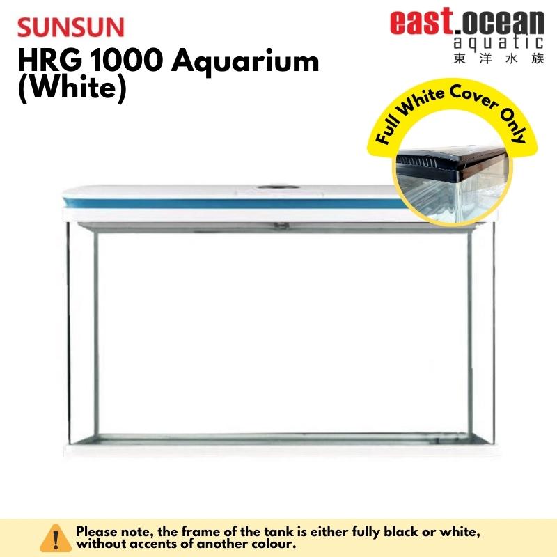 SUNSUN HRG-1000 Aquarium (100cm) - Tank Only (Black / White)