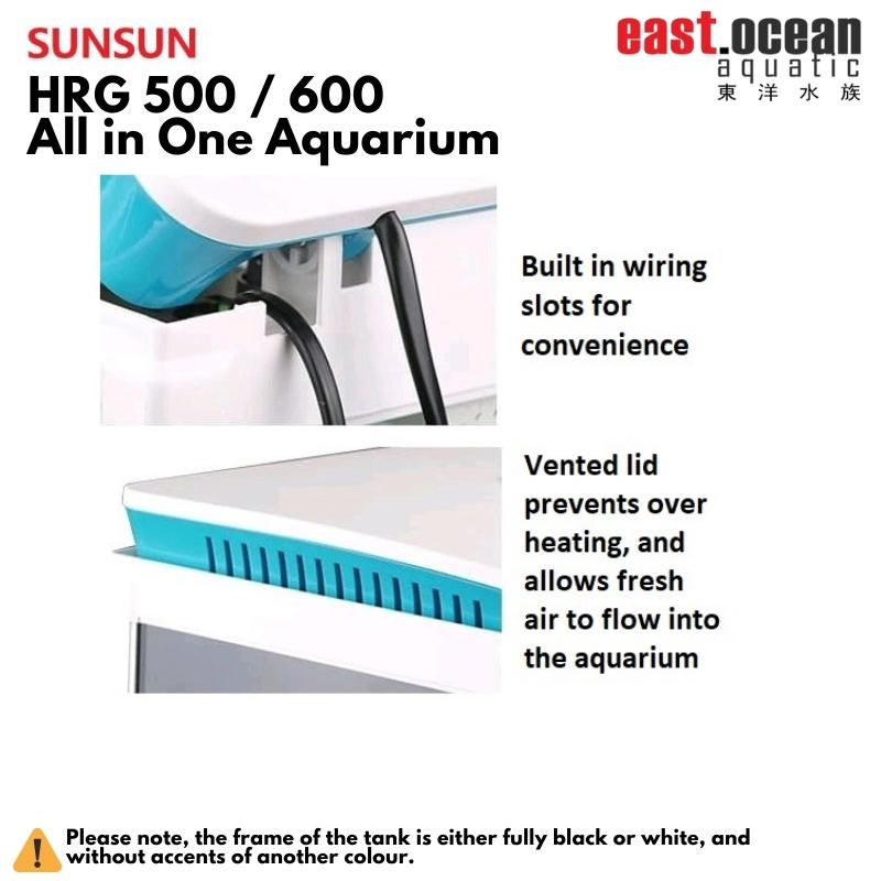 SUNSUN HRG-600 Aquarium Tank(Black)