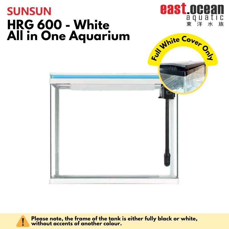 SUNSUN HRG-600 Aquarium (60cm) - Tank Only (Black / White)