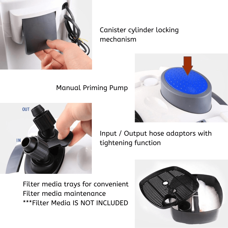 SUNSUN HW Canister Filter (Non UV) (2ft-4ft aquarium)