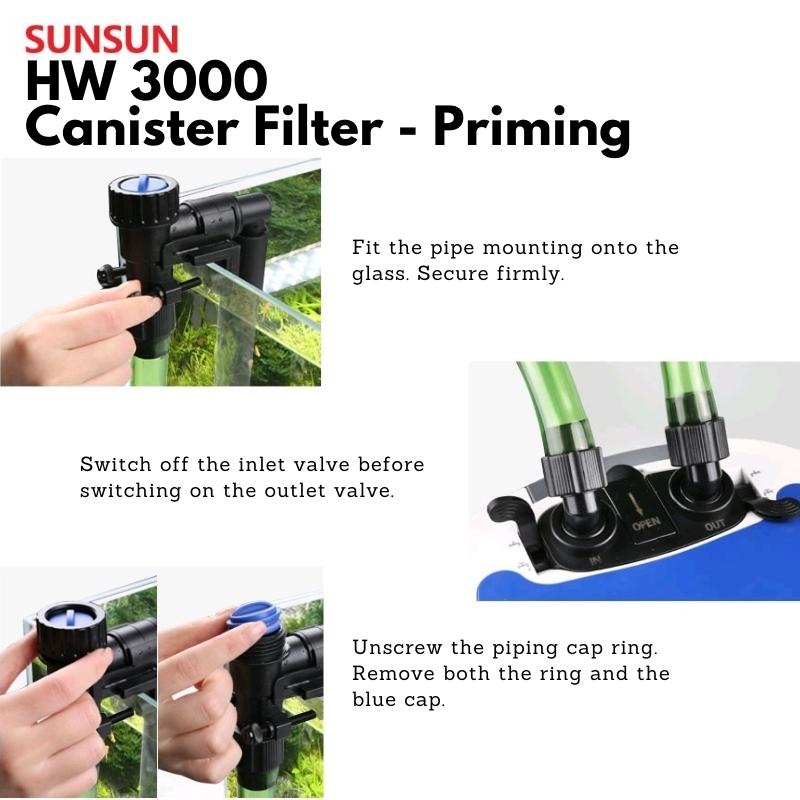 SUNSUN HW3000 Canister Filter (Extra Large Model w/UV)