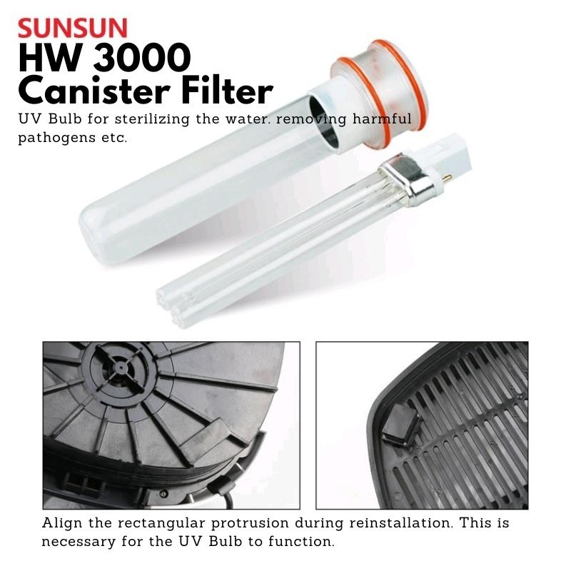 SUNSUN HW3000 Canister Filter (Extra Large Model w/UV)