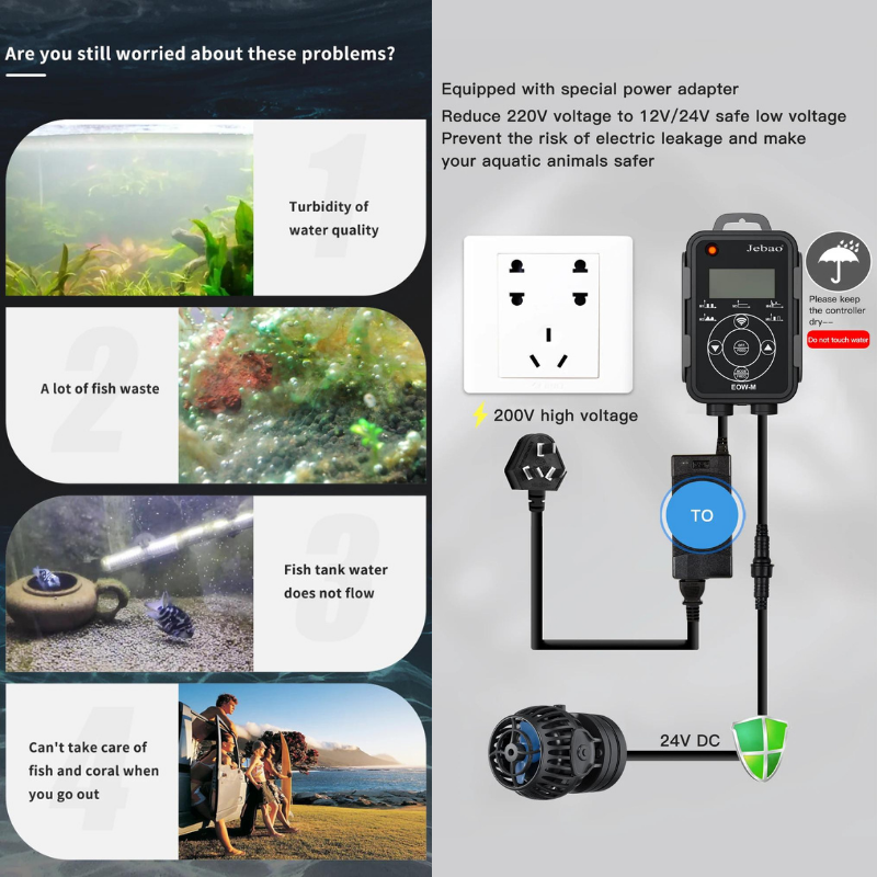 JEBAO EOW Wavemaker - (3M,5M,9M,16M,22M) Controller/Wi-Fi Mobile phone