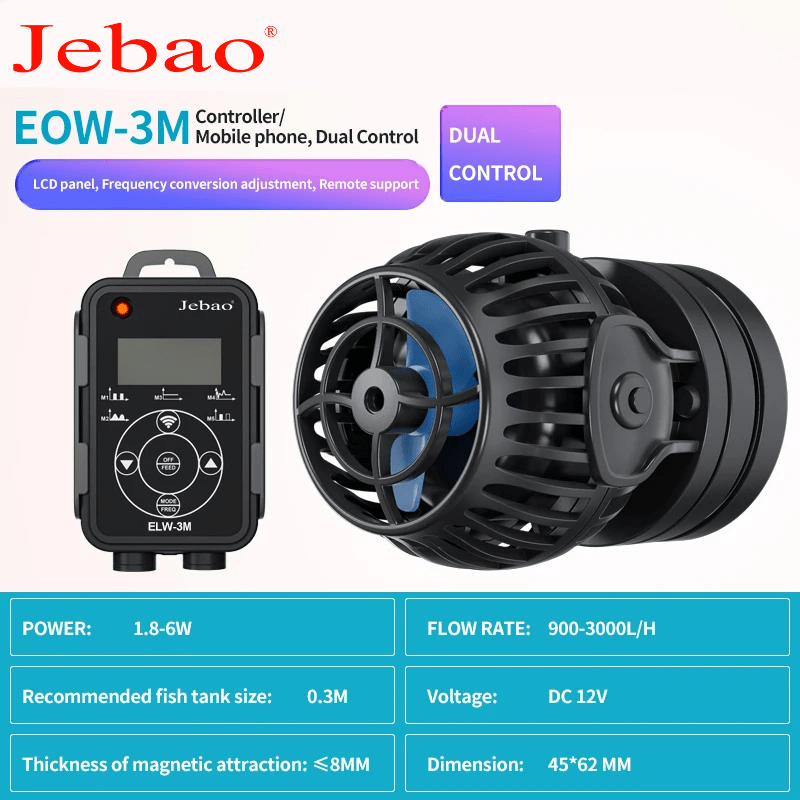 JEBAO EOW Wavemaker - (3M,5M,9M,16M,22M) Controller/Wi-Fi Mobile phone