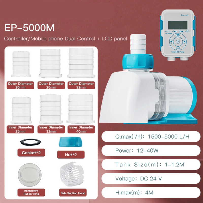 JEBAO EP Water Pump - Controller/Mobile phone Dual Control (Remote + I