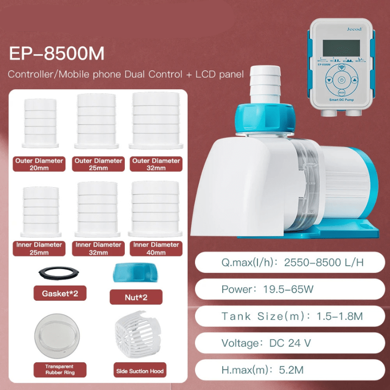 JEBAO EP Water Pump - Controller/Mobile phone Dual Control (Remote + I
