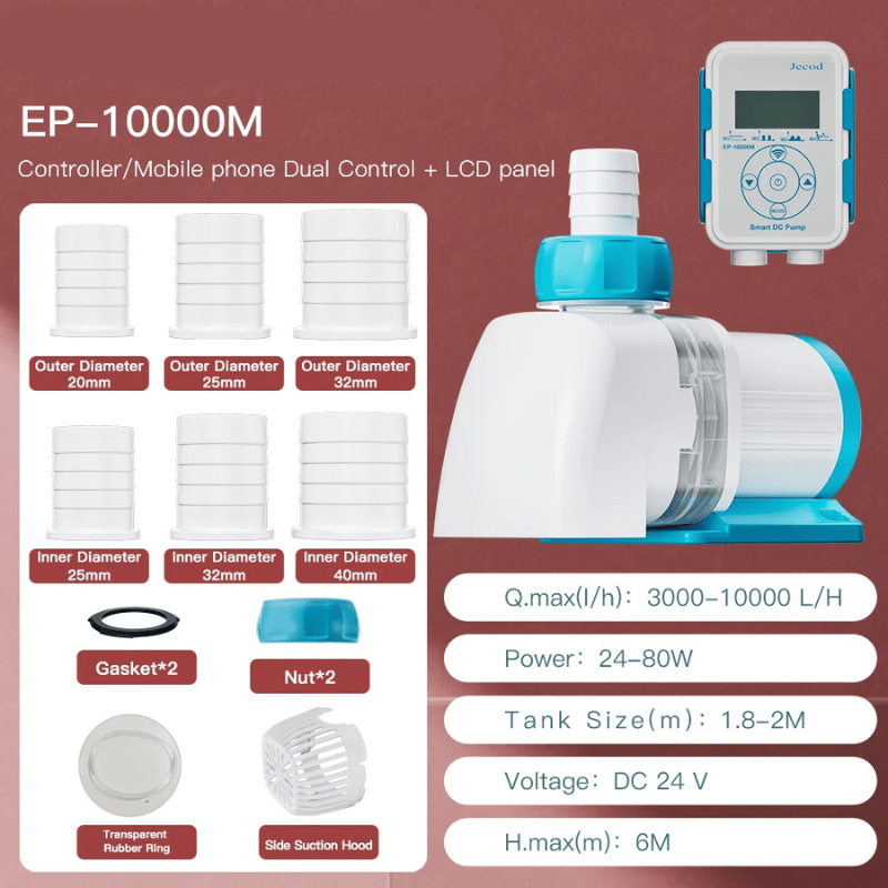 JEBAO EP Water Pump - Controller/Mobile phone Dual Control (Remote + I