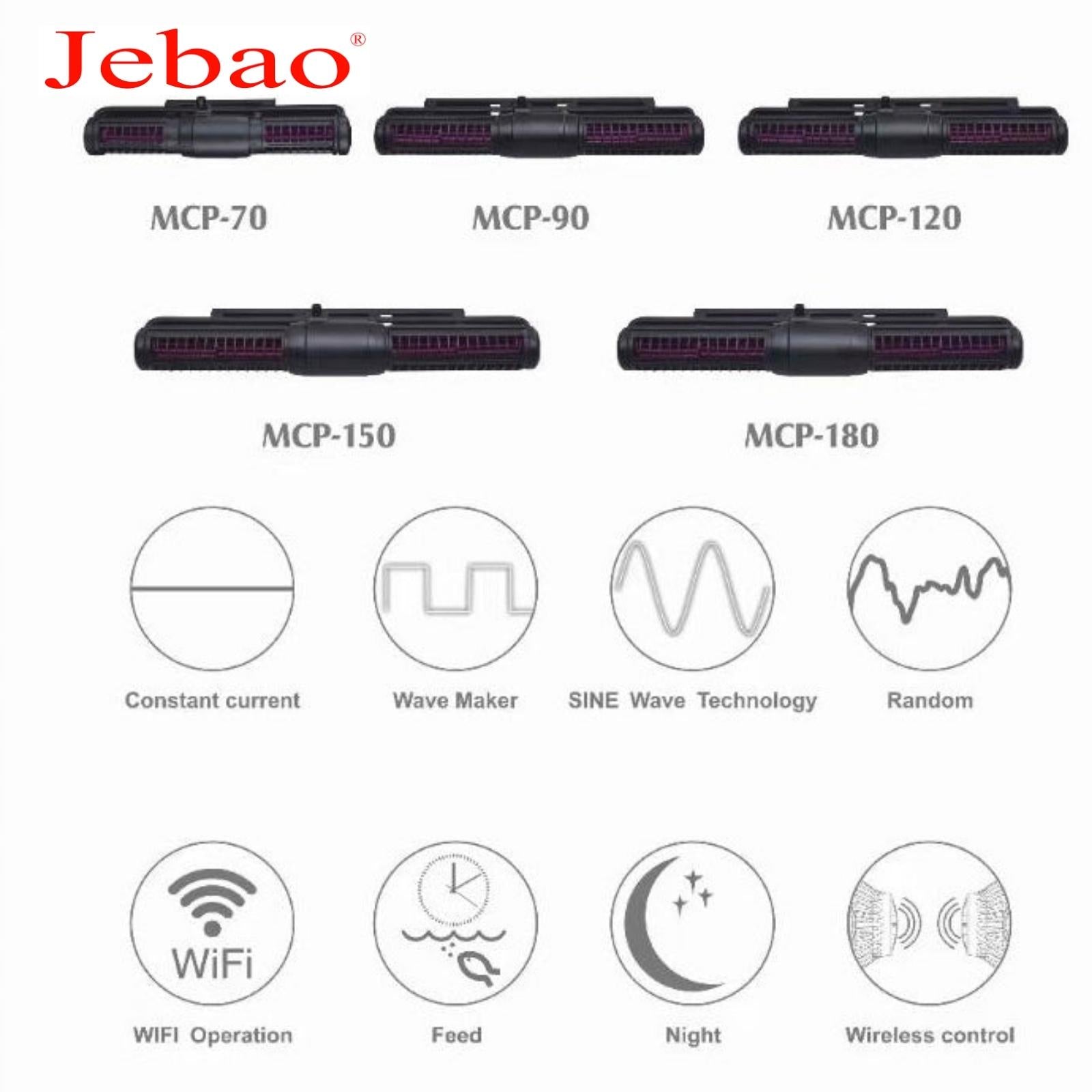 Jebao Crossflow Wavemaker (WIFI) MCP-90 MCP-120 MCP150 MCP 180