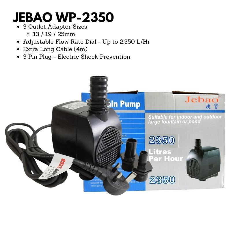 JEBAO Outdoors Water Pump (4m Weather Proof Cable) - 2000-5000(L/Hr)