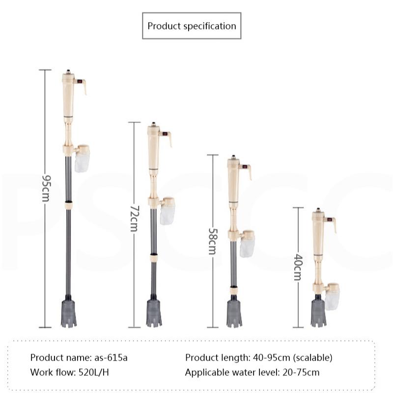 JENECA AS-615A Battery Gravel Cleaner (Sand cleaner for Fish Tank)