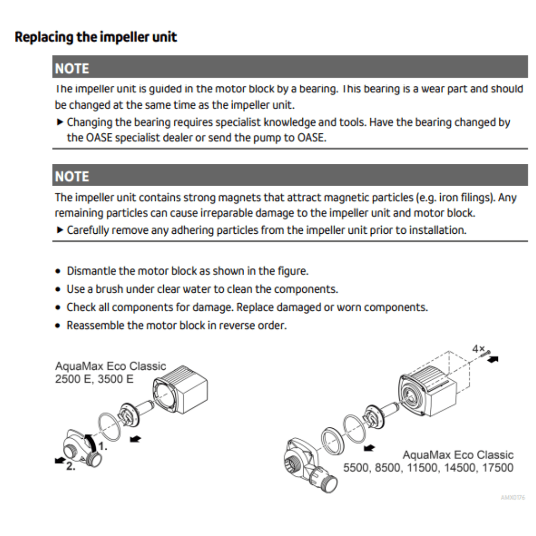 OASE AquaMax Eco Classic (2500E-17500l/h)(10m cable) (energy saving)