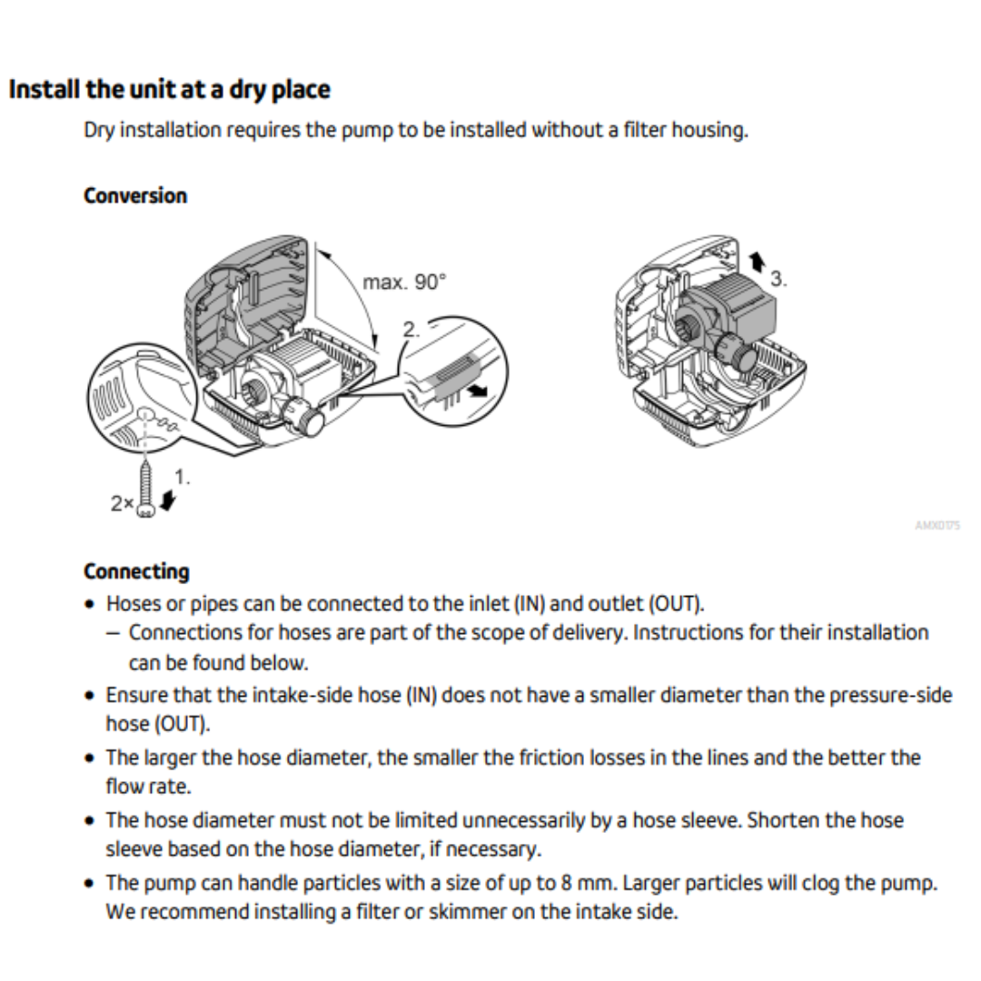 OASE AquaMax Eco Classic (2500E-17500l/h)(10m cable) (energy saving)