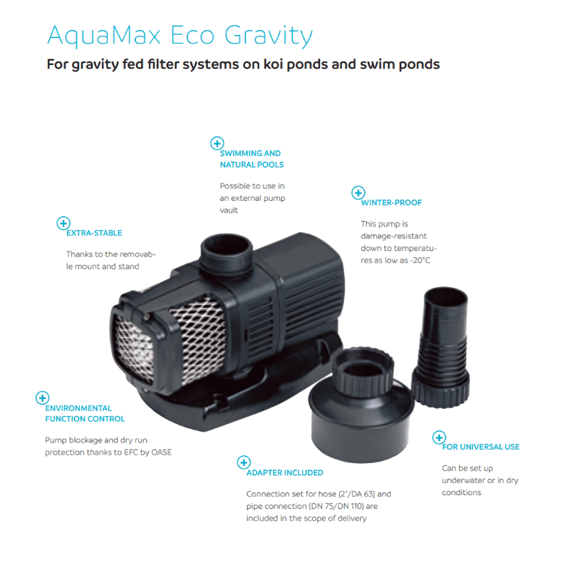 OASE AquaMax Eco Gravity 10000 / 15000 / 20000 - Filter Pumps for Pond