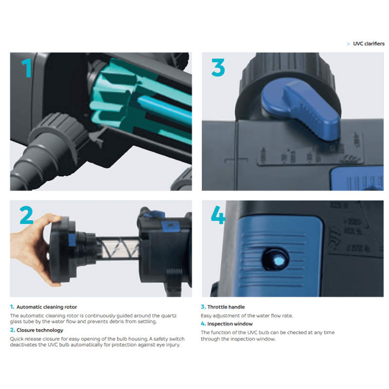 OASE Bitron C 24W-110W (UVC Clarifier) (patent self cleaning design)