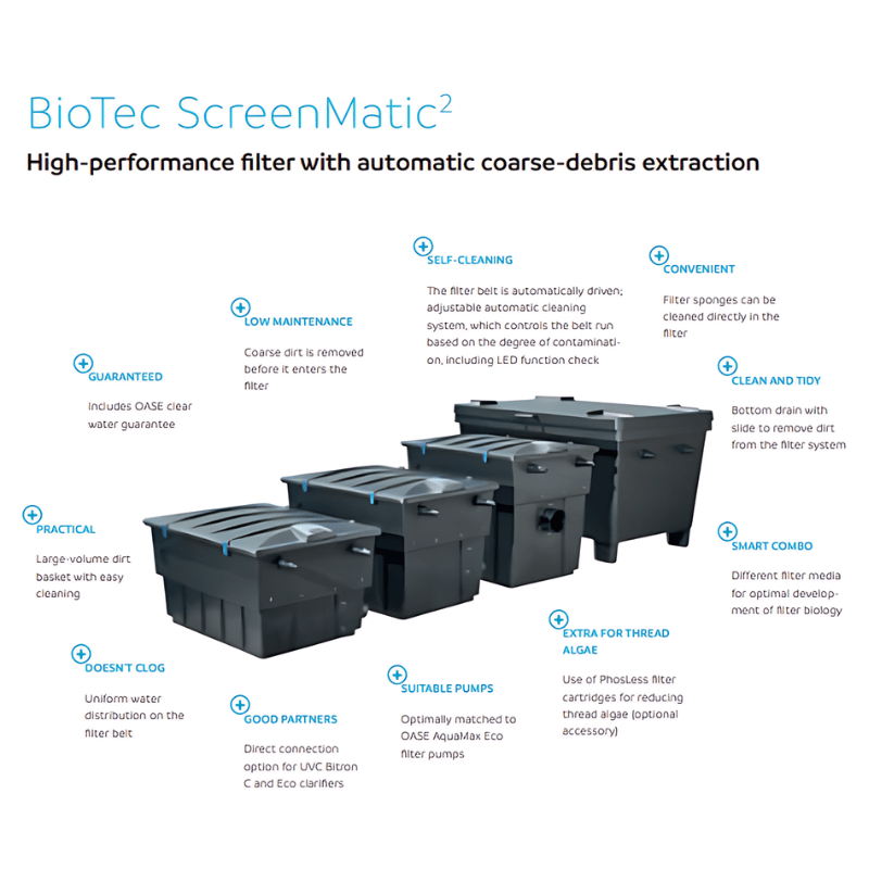 Oase BioTec ScreenMatic² 145000 - High-Performance, Low Effort Pond Fi