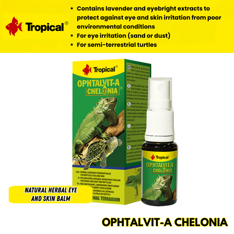 Tropical Ophtalvit-A Chelonia (reptile eye cure)