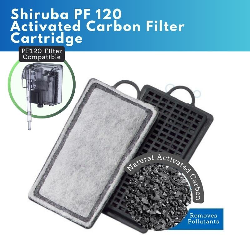 SHIRUBA Activated Carbon Cartridge Replacement (PF Hang On Back Filter