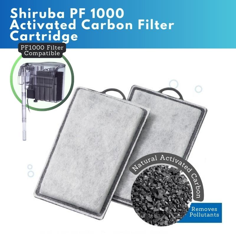 SHIRUBA Activated Carbon Cartridge Replacement (PF Hang On Back Filter